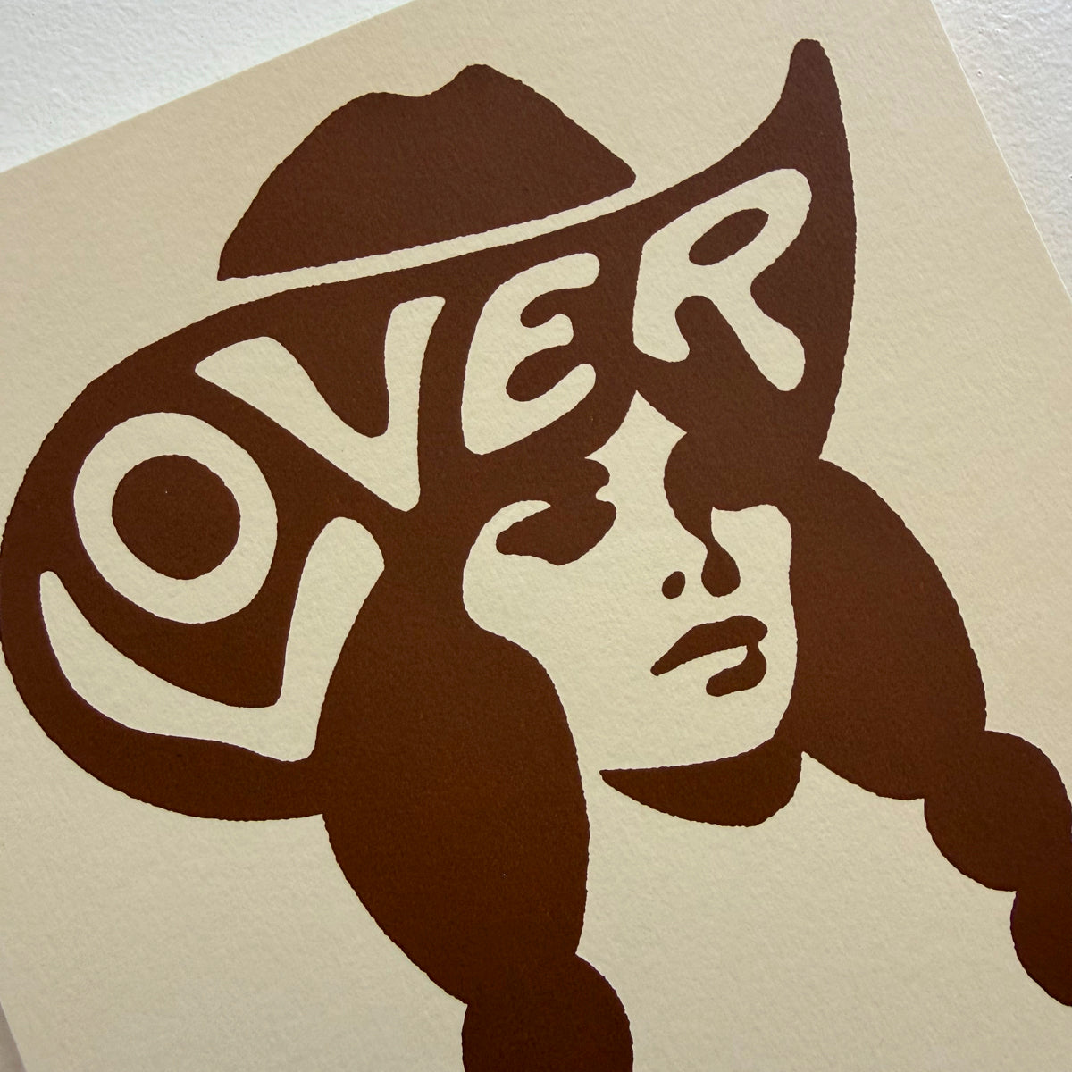 Lover Cowgirl - Signed 8x10in Silkscreen Western Print
