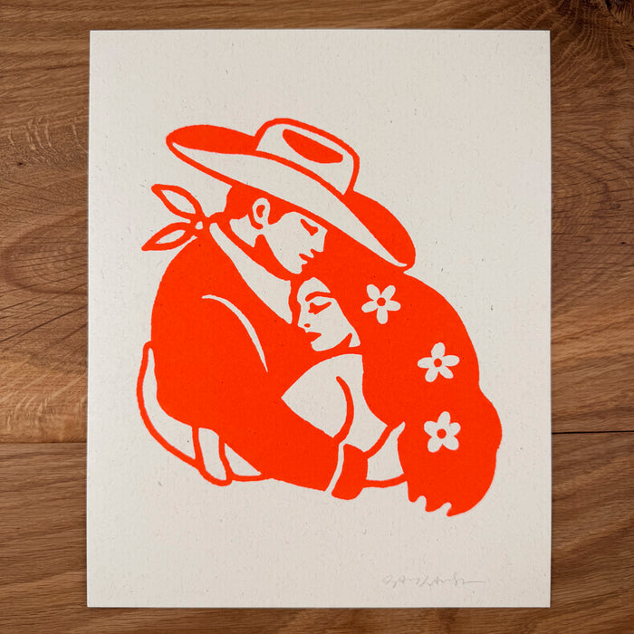 Everlasting Arms - Signed 8x10in Silkscreen Print on Recycled Paper