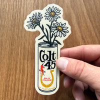 Daisy Beer Can 4 Inch Matte Vinyl Sticker