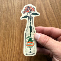 Peony Bottle 4 Inch Matte Vinyl Sticker