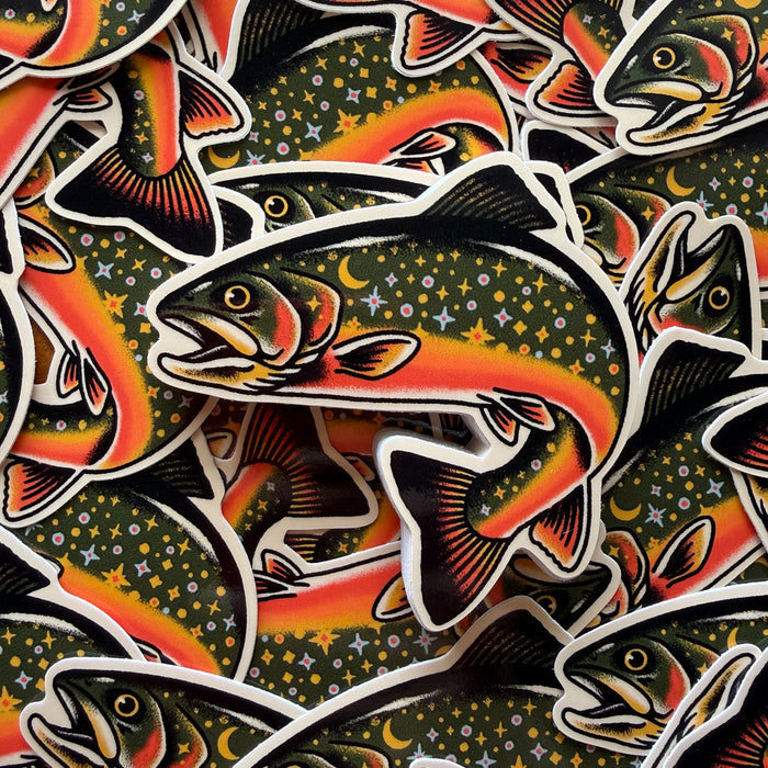 Rare Star Trout Glossy Sticker