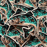 Rare Turquoise Trout Glossy Sticker