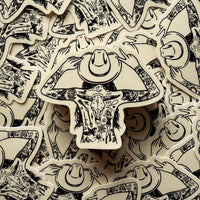 Tattooed Cowgirl 4 Glossy Sticker