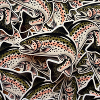 Rare Heart Trout Glossy Sticker
