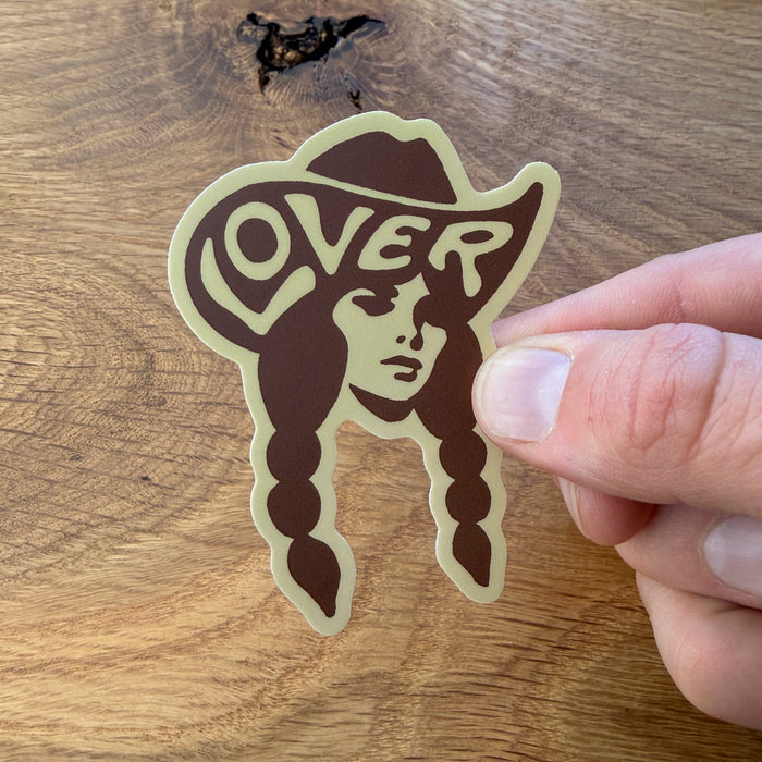 Lover (Chocolate/Sand) 3 Inch Matte Vinyl Sticker