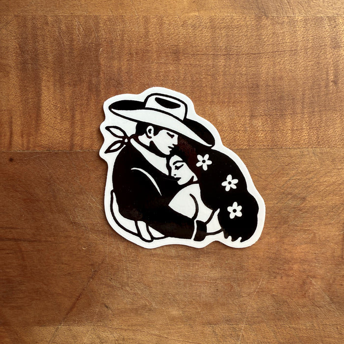 Everlasting Arms (Black) Glossy Sticker