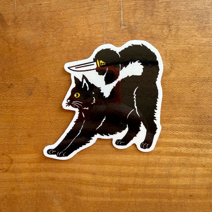 Rat Patrol Tail Curl Glossy Sticker