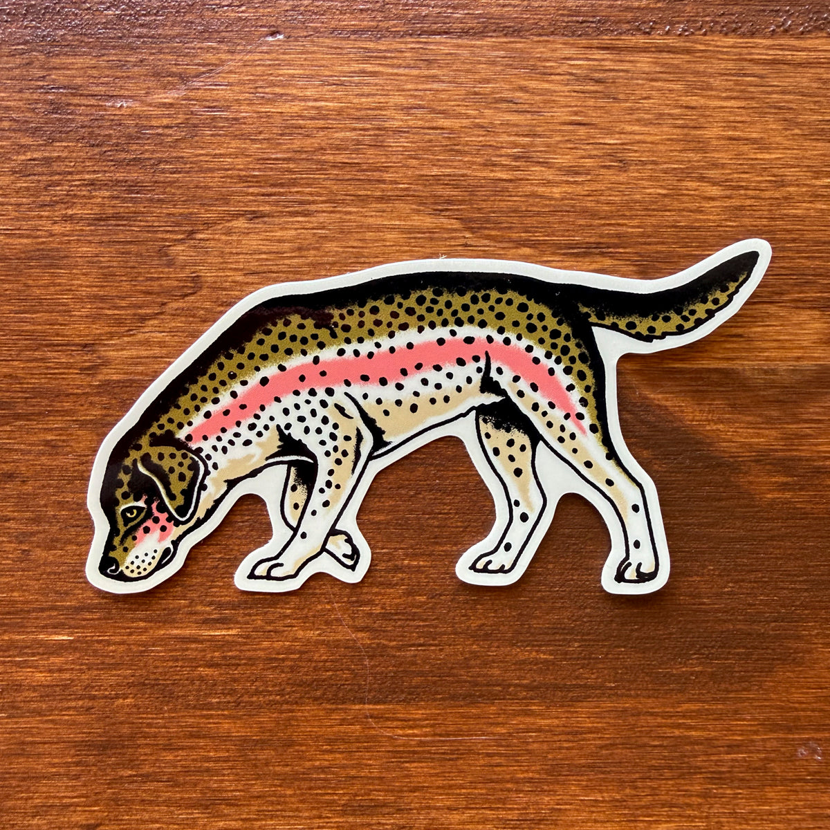 Labrador Rainbow Trout 3.5 inch Glossy Vinyl Sticker