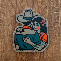 Better Together (Teal/Coral) 3 Inch Matte Vinyl Sticker