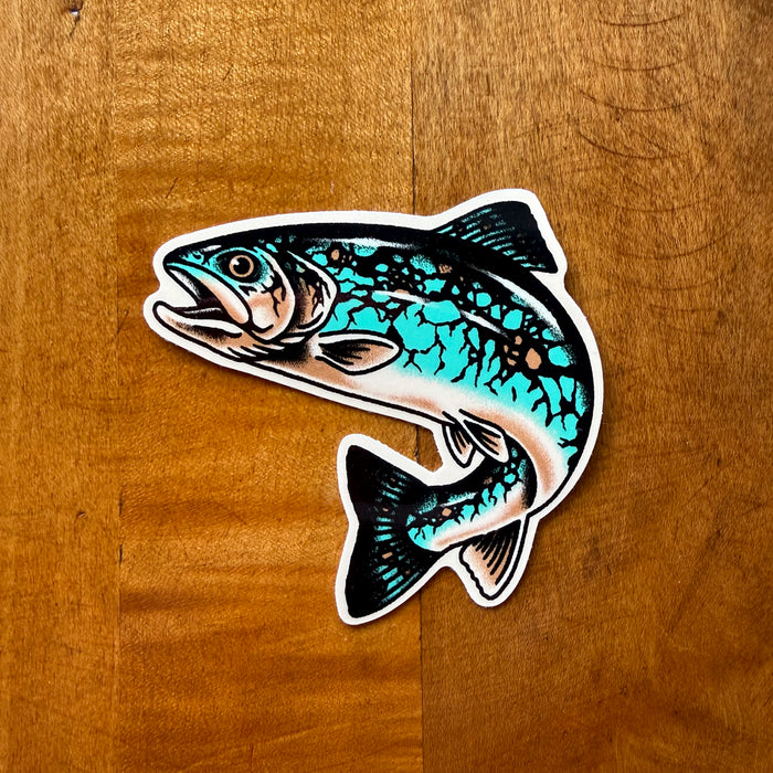 Rare Turquoise Trout Glossy Sticker
