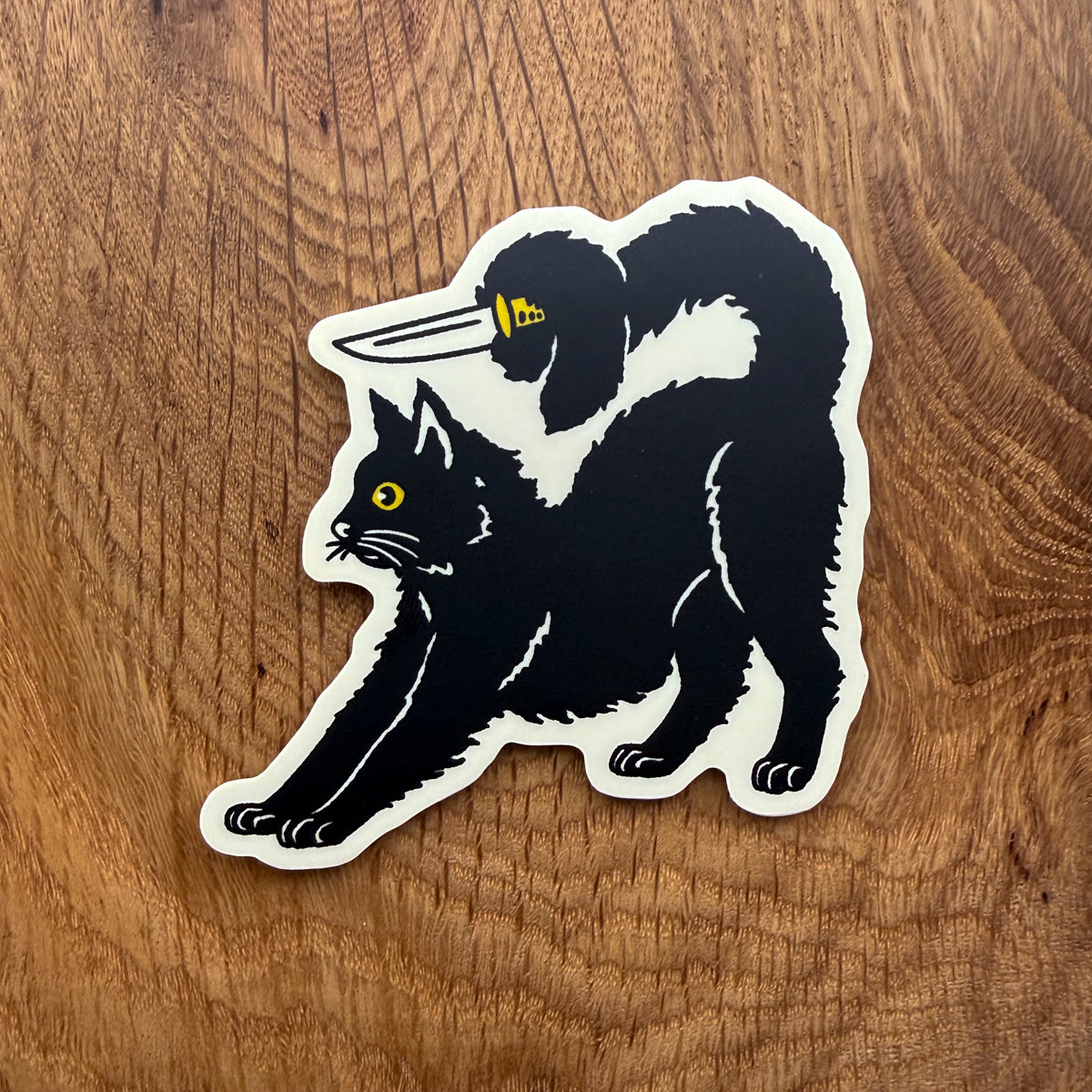 Rat Patrol Tail Curl 3 Inch Matte Vinyl Sticker