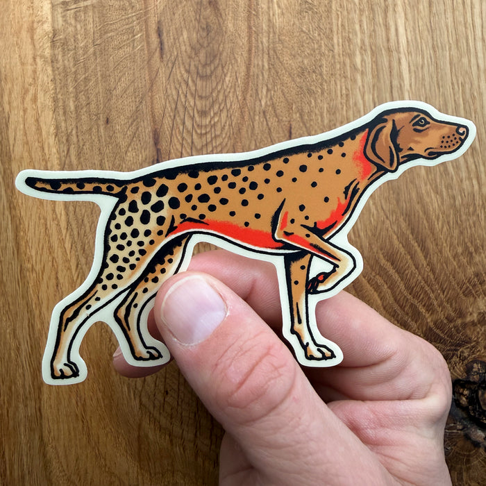 Vizsla Cutthroat Trout 4 Inch Matte Vinyl Sticker