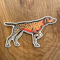 Vizsla Cutthroat Trout 4 Inch Matte Vinyl Sticker