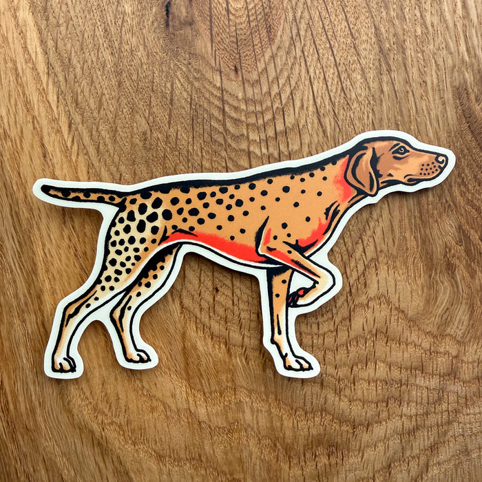 Vizsla Cutthroat Trout 4 Inch Matte Vinyl Sticker
