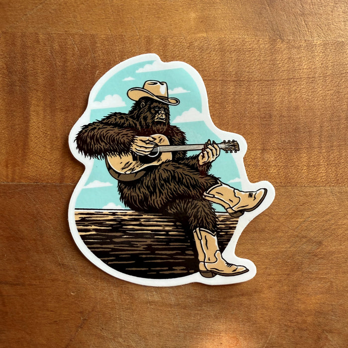 Sasquatch Blues Glossy Sticker