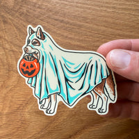 Ghost Husky (Red) 3 Inch Matte Vinyl Sticker