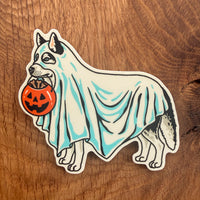 Ghost Husky (Black) 3 Inch Matte Vinyl Sticker