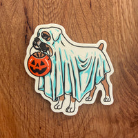 Ghost Boxer (Fawn) 3 Inch Matte Vinyl Sticker
