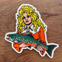 Dolly Holding Varden 4 Inch Matte Vinyl Sticker