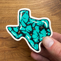 Texas Turquoise - 3 Inch Matte Vinyl Sticker