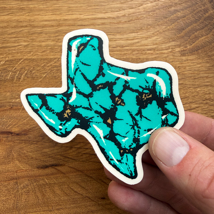Texas Turquoise - 3 Inch Matte Vinyl Sticker