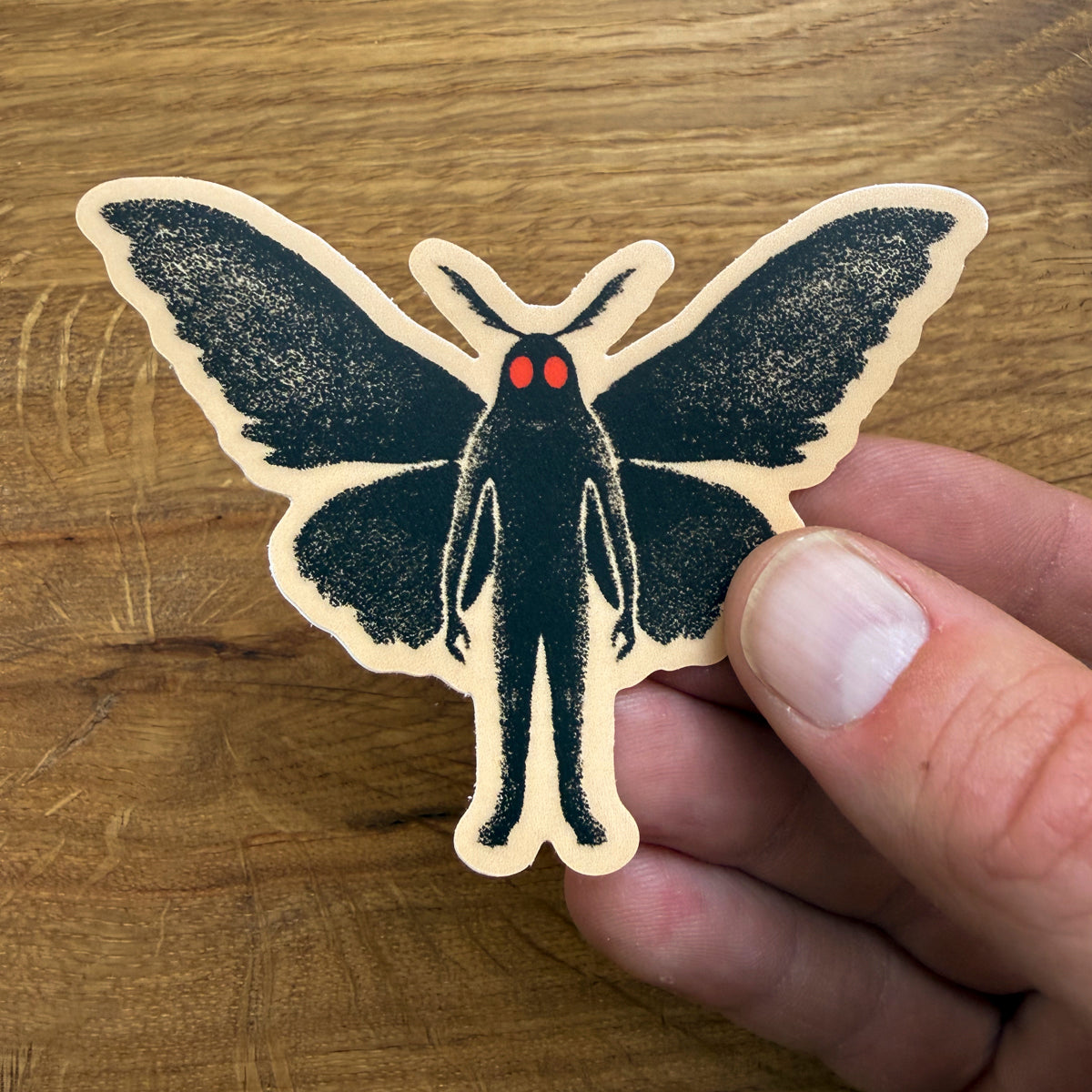 Mothman #2 - 3 Inch Matte Vinyl Paranormal Sticker