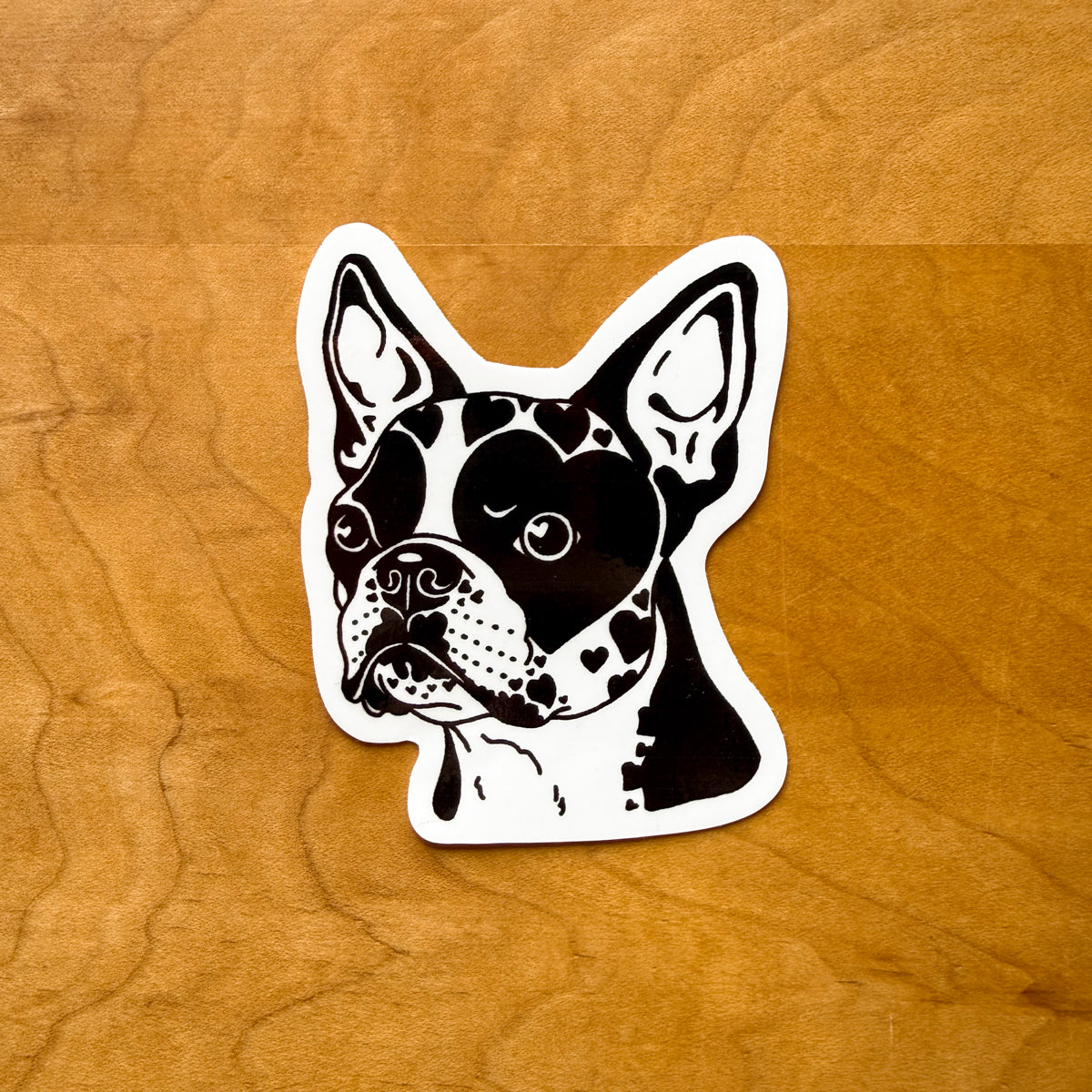 Boston Hearts Glossy Sticker