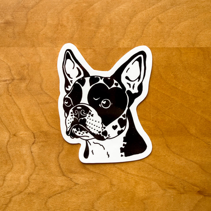 Boston Hearts Glossy Sticker