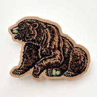 Montana Grizzly - 4 Inch Matte Vinyl Western Wildlife Sticker