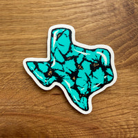 Texas Turquoise - 3 Inch Matte Vinyl Sticker