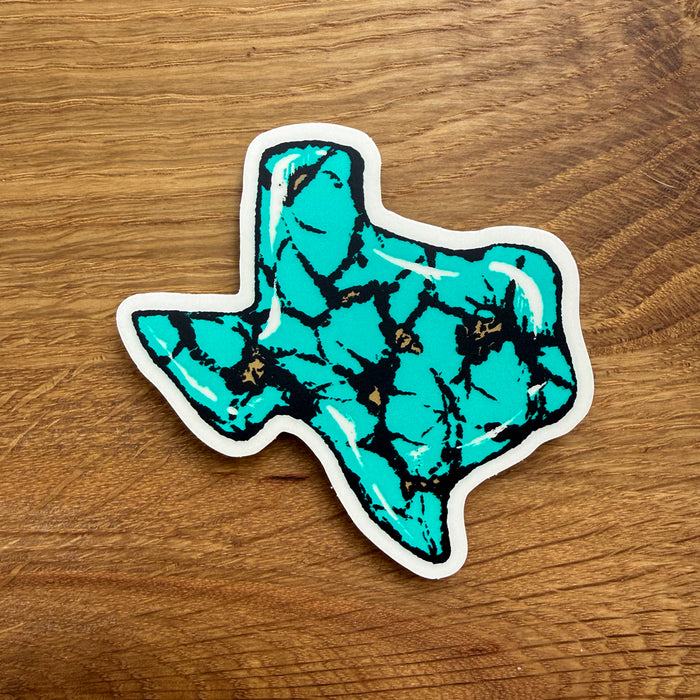 Texas Turquoise - 3 Inch Matte Vinyl Sticker