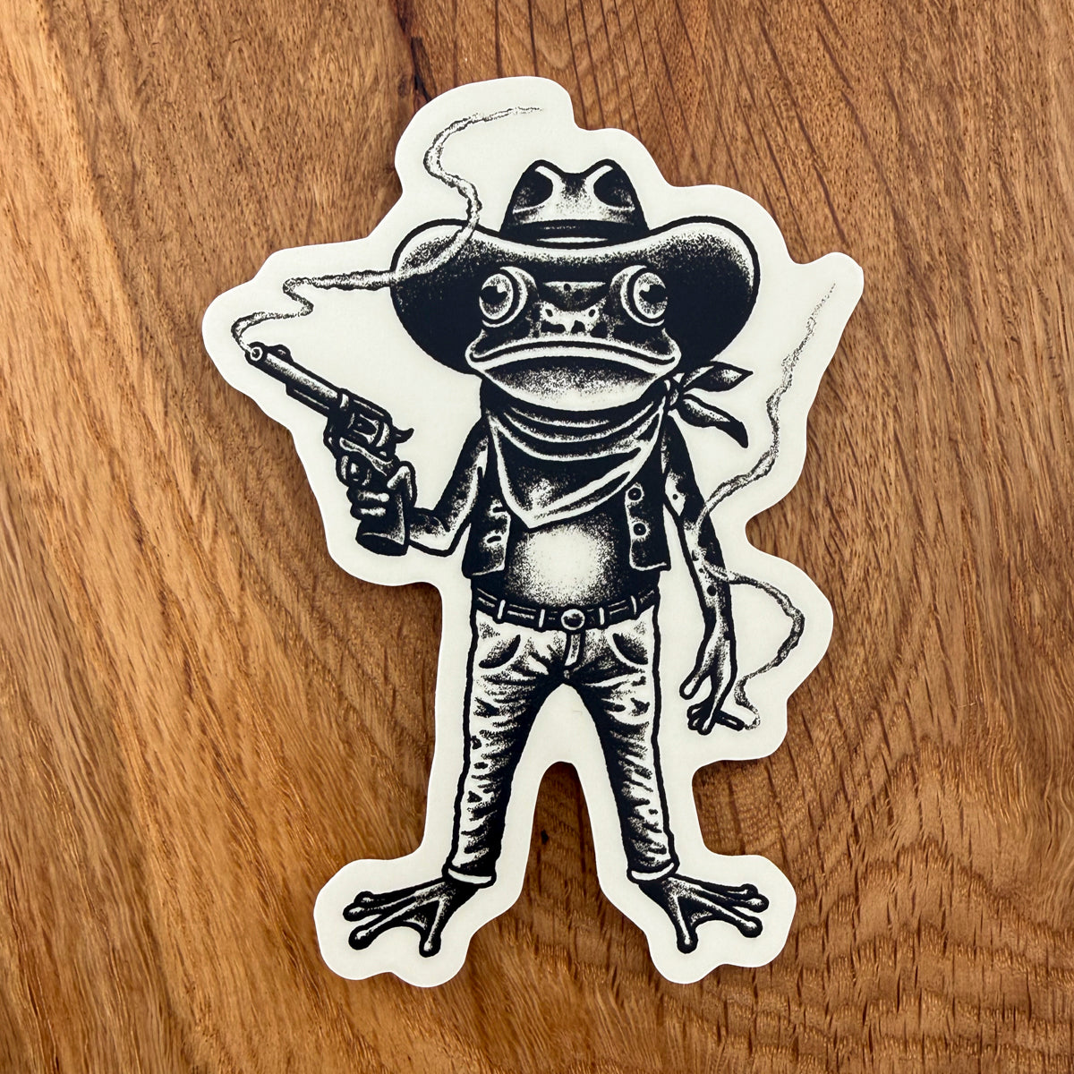 Frog Outlaw 4 Inch Matte Vinyl Sticker