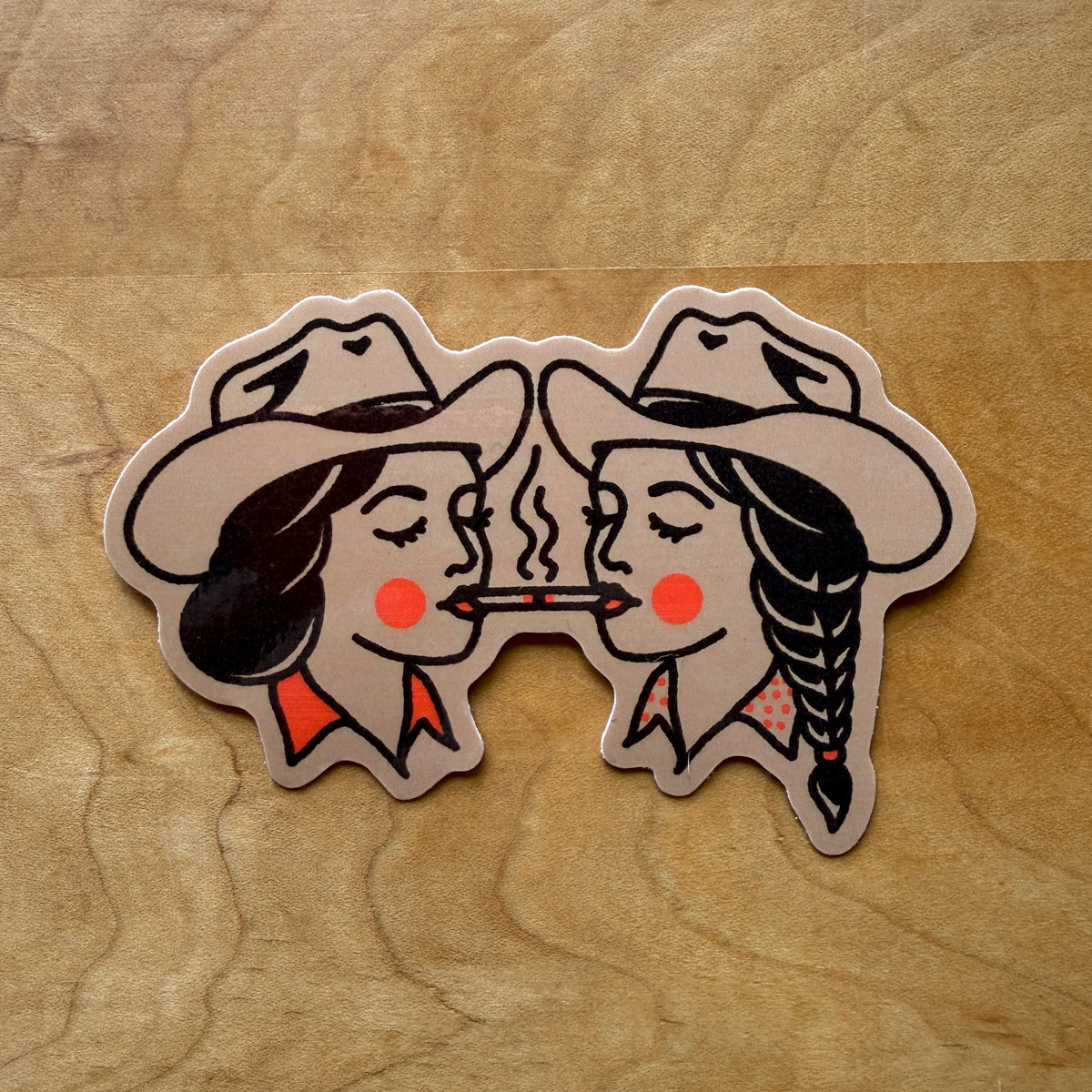 Share A Smoke Glossy Sticker