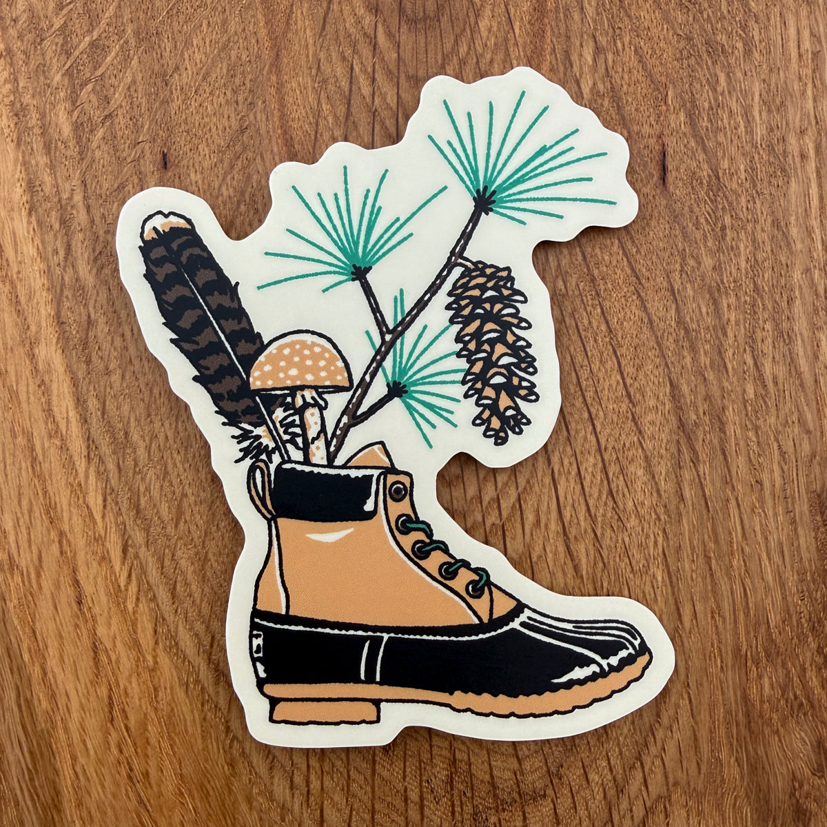Northeast Boot 4 Inch Matte Vinyl Sticker