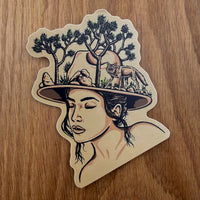 Joshua Tree Woman 4 Inch Matte Vinyl Sticker