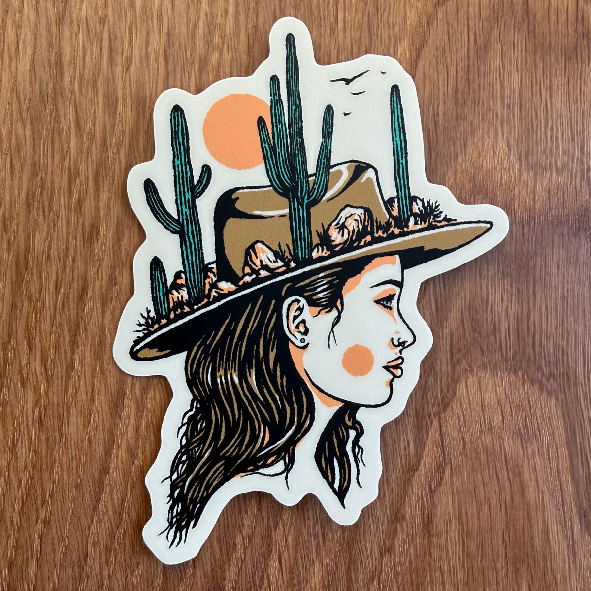 Desert Woman 4 Inch Matte Vinyl Sticker