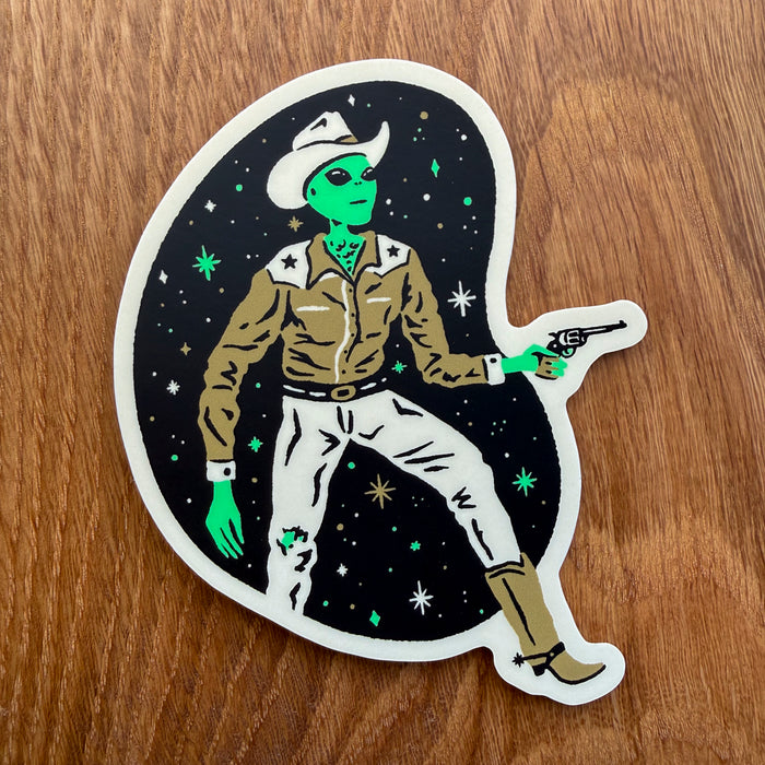 Alien Clyde 4 Inch Matte Vinyl Sticker