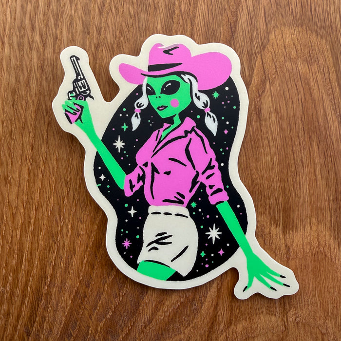Alien Dolly 4 Inch Matte Vinyl Sticker