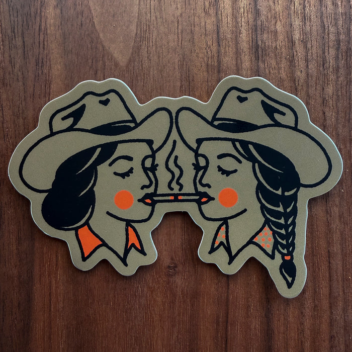 Share A Smoke 4 Inch Matte Sticker