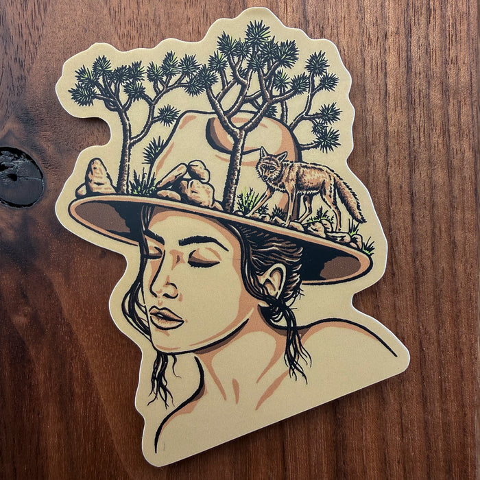 Joshua Tree Woman 4 Inch Matte Vinyl Sticker