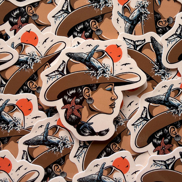 Ocean Woman Glossy Sticker