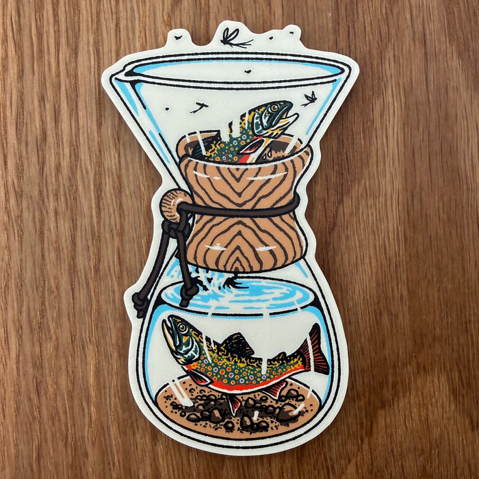 Chemex Trout 4 Inch Matte Vinyl Sticker