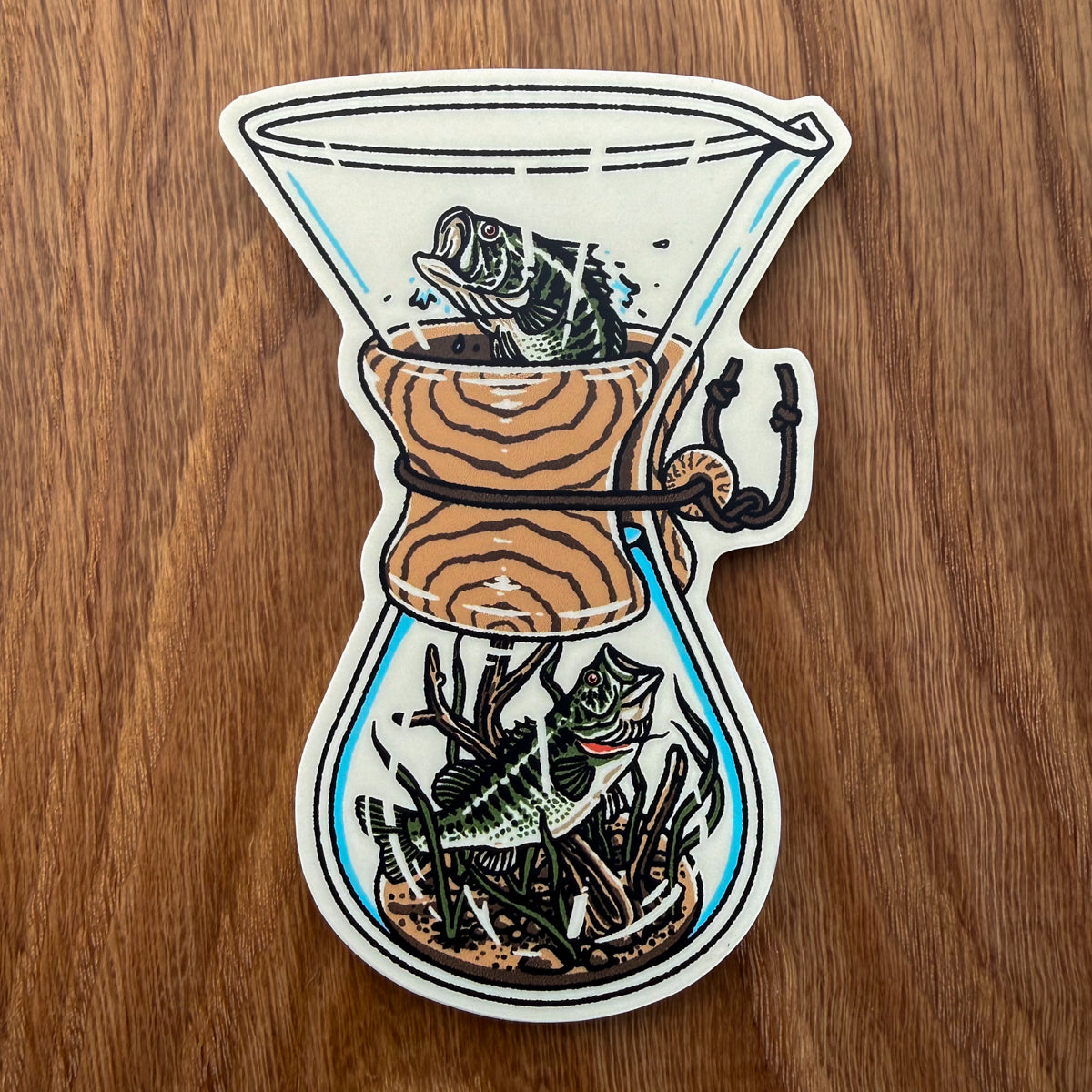 Chemex Bass 4 Inch Matte Vinyl Sticker