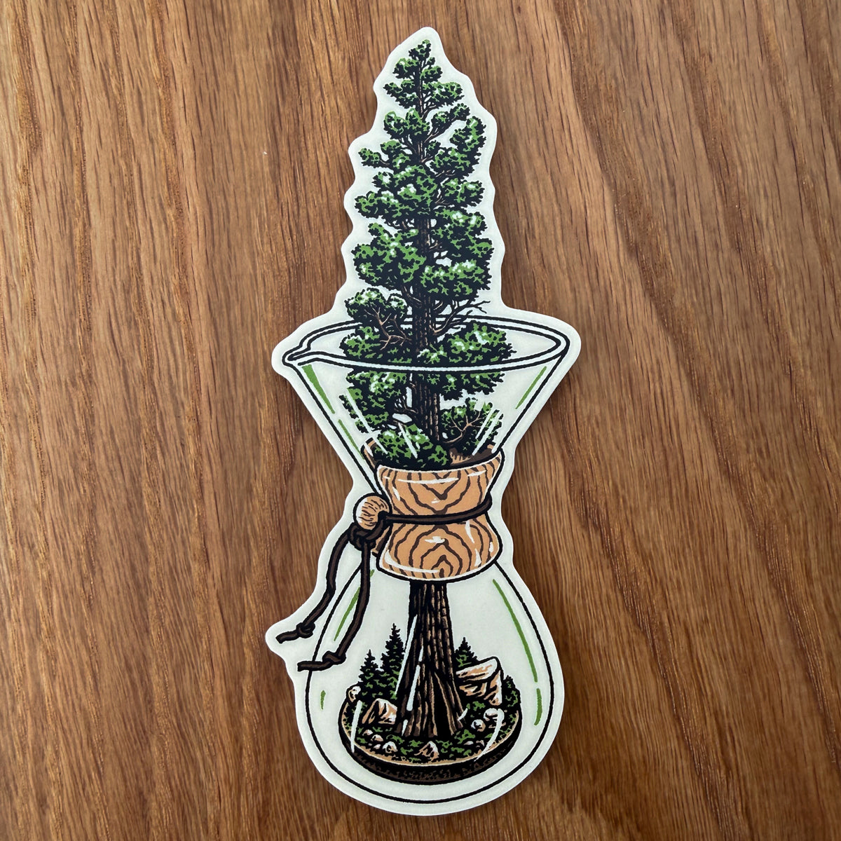 Chemex Sequoia 4 Inch Matte Vinyl Sticker