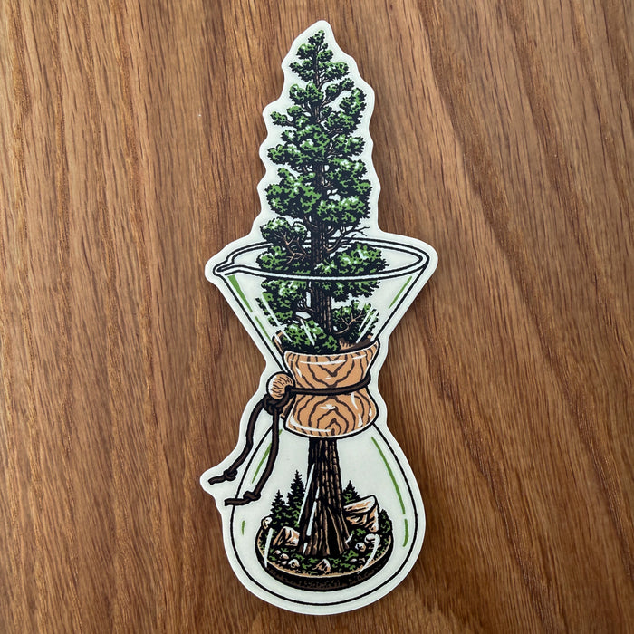 Chemex Sequoia 4 Inch Matte Vinyl Sticker