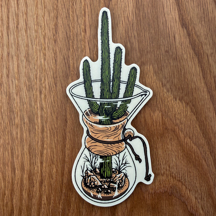 Chemex Cactus 4 Inch Matte Vinyl Sticker