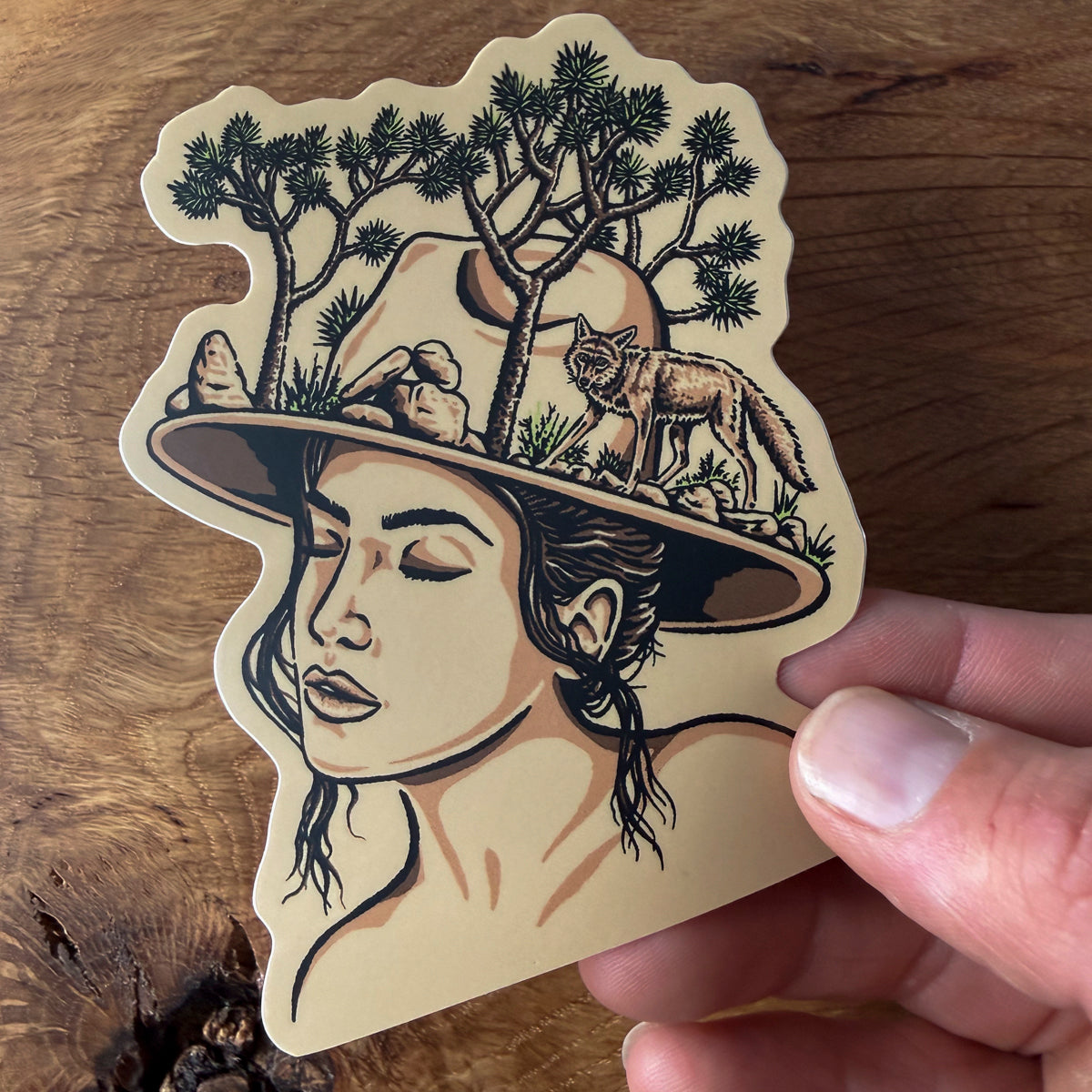 Joshua Tree Woman 4 Inch Matte Vinyl Sticker