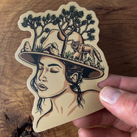Joshua Tree Woman 4 Inch Matte Vinyl Sticker