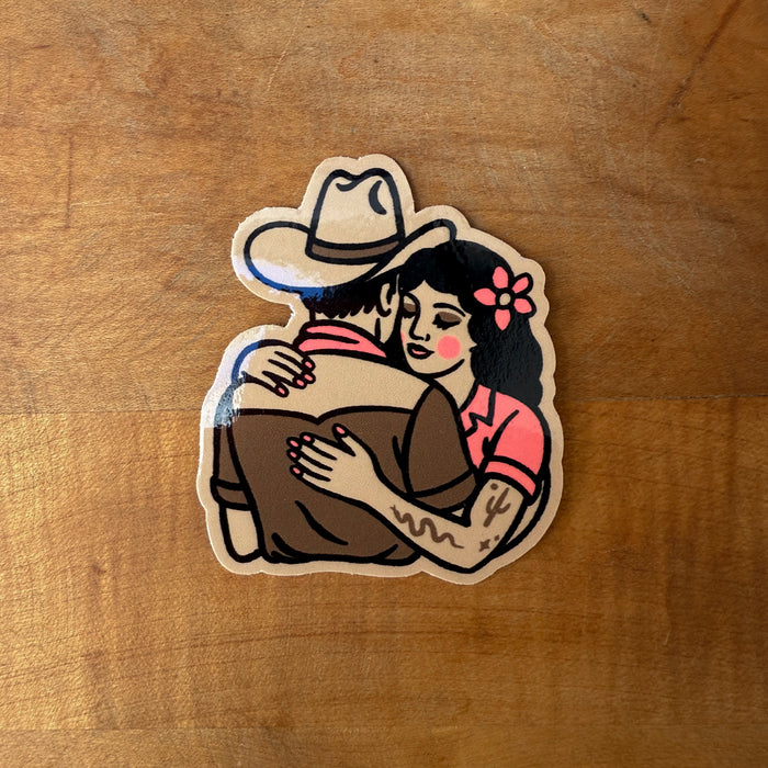 Better Together (Brown/Pink) Glossy Sticker