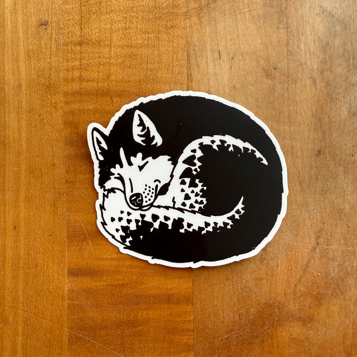Husky Hearts Matte Sticker